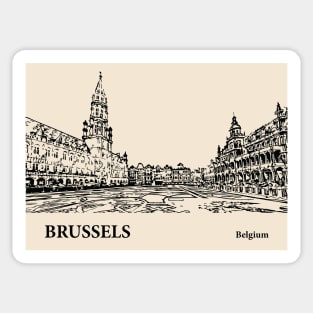 Brussels - Belgium Sticker